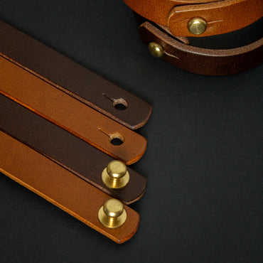 Leather Wrist Bands – Handmade Full-Grain Italian Leather