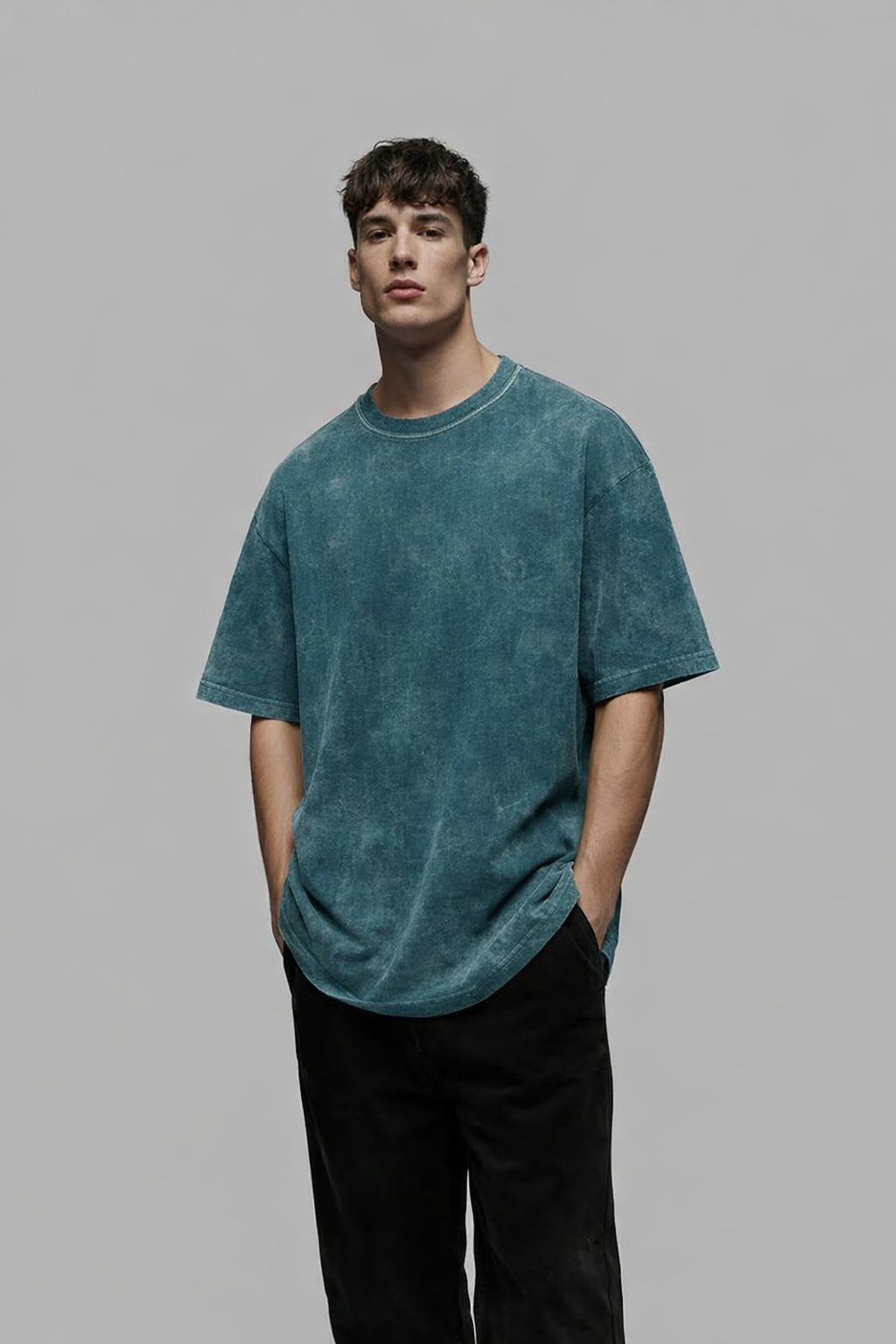 Oversized Zinc Acid-Wash T-Shirt – 220 GSM Premium Cotton