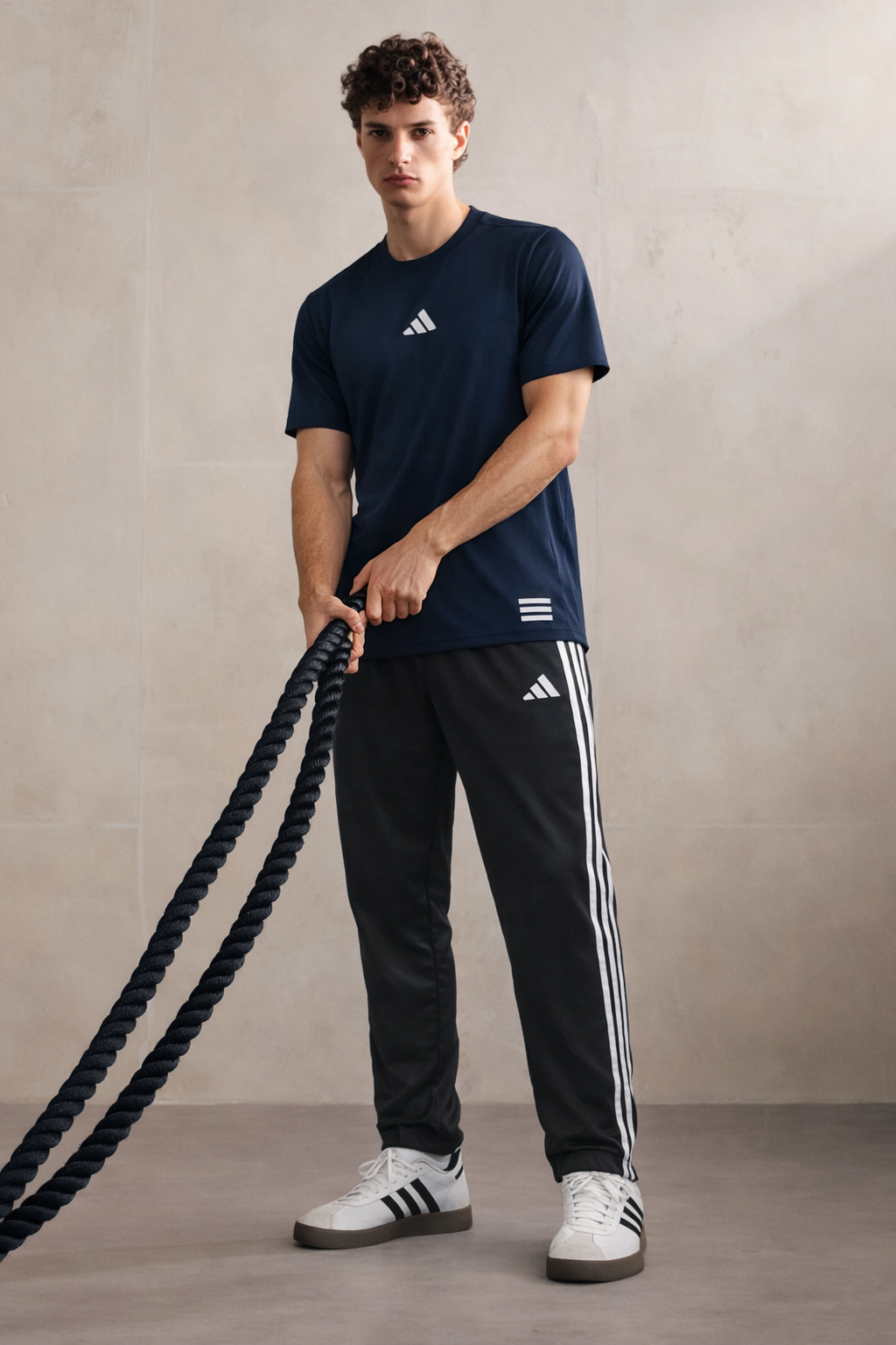 Adidas Track Suit Blue/Black  – Breathable Gym & Sports Wear