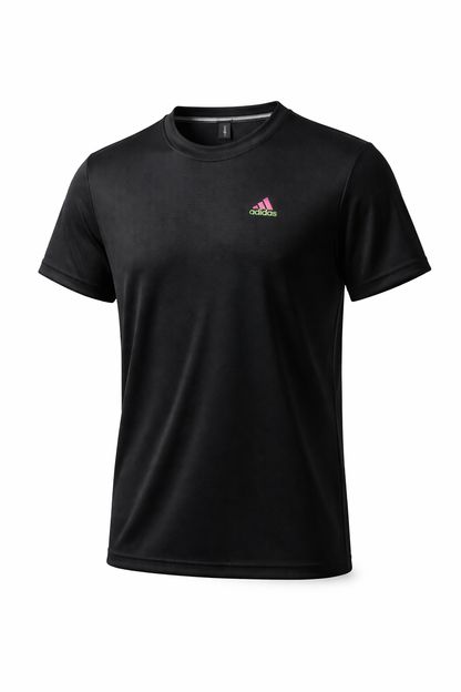 Adidas Dri-Fit Stretchable T-Shirt – Black | Gym, Sports & Casual Wear
