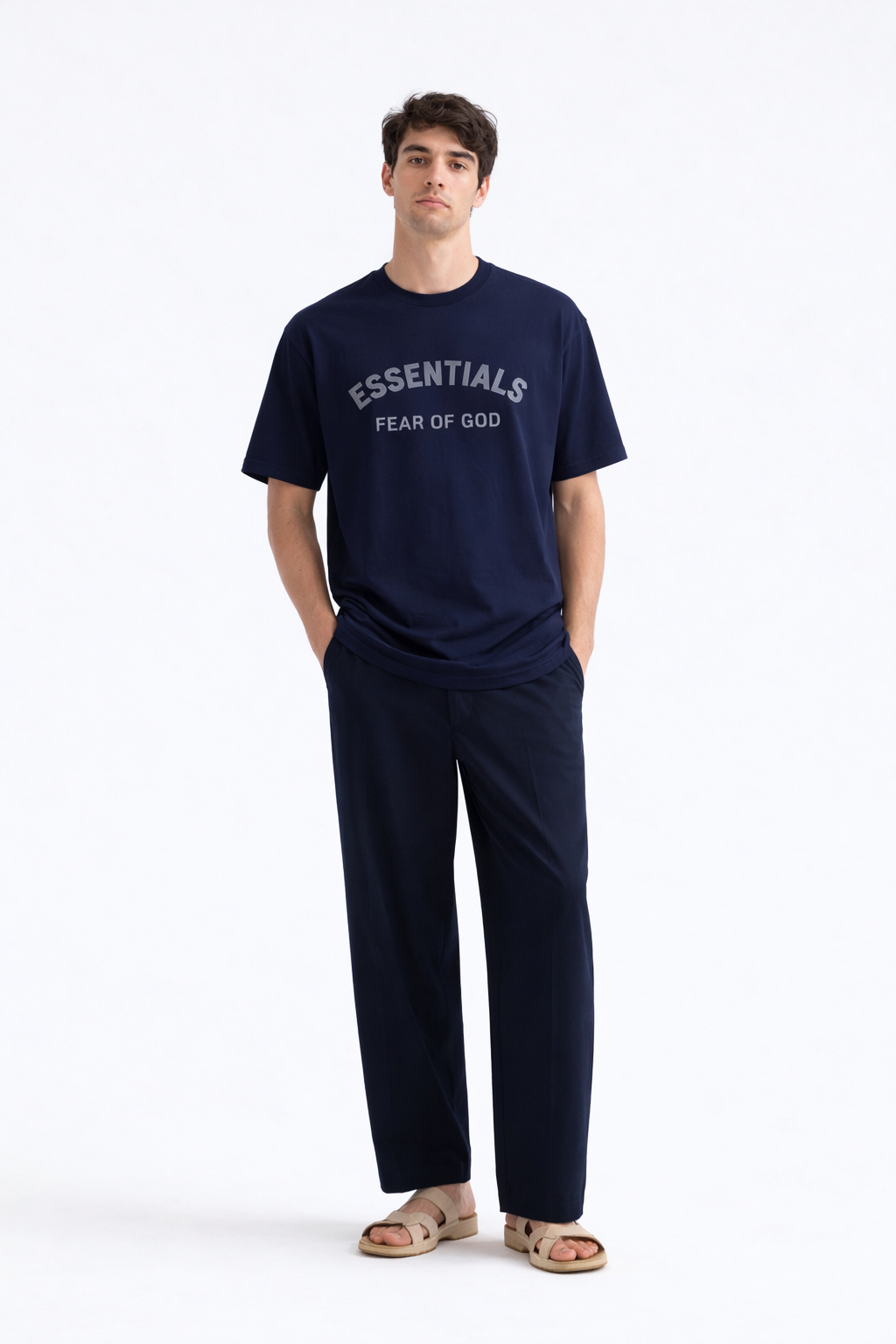 Essential Brand T-Shirt – Blue