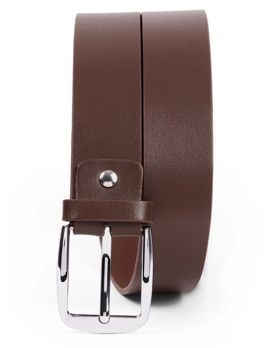 Men’s Leather Belt – Brown | Premium Full-Grain Italian Leather