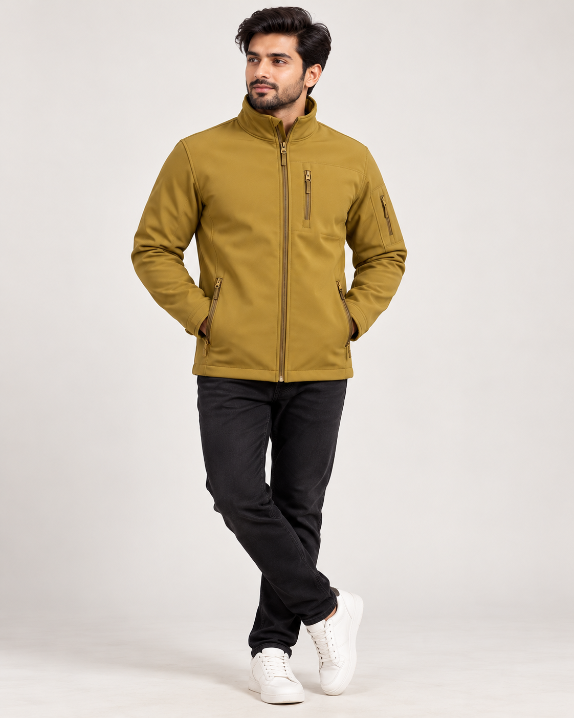 Premium Imported Waterproof Sherpa Fleece-Lined Winter Jacket – Camel
