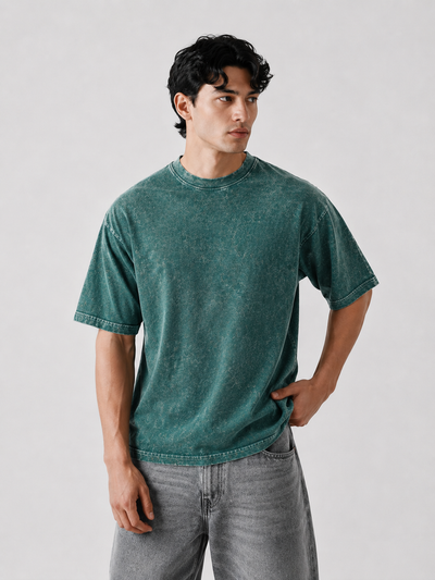 Oversized Zinc Acid-Wash T-Shirt – 220 GSM Premium Cotton