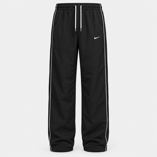 Imported Premium Micro Fabric Track Pants – Black