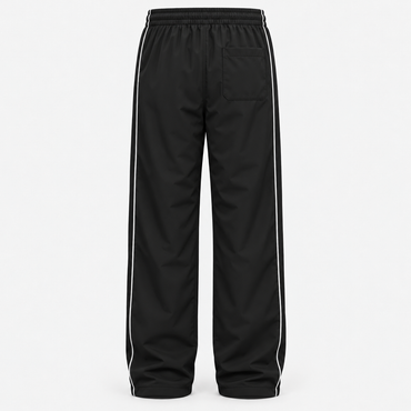 Imported Premium Micro Fabric Track Pants – Black