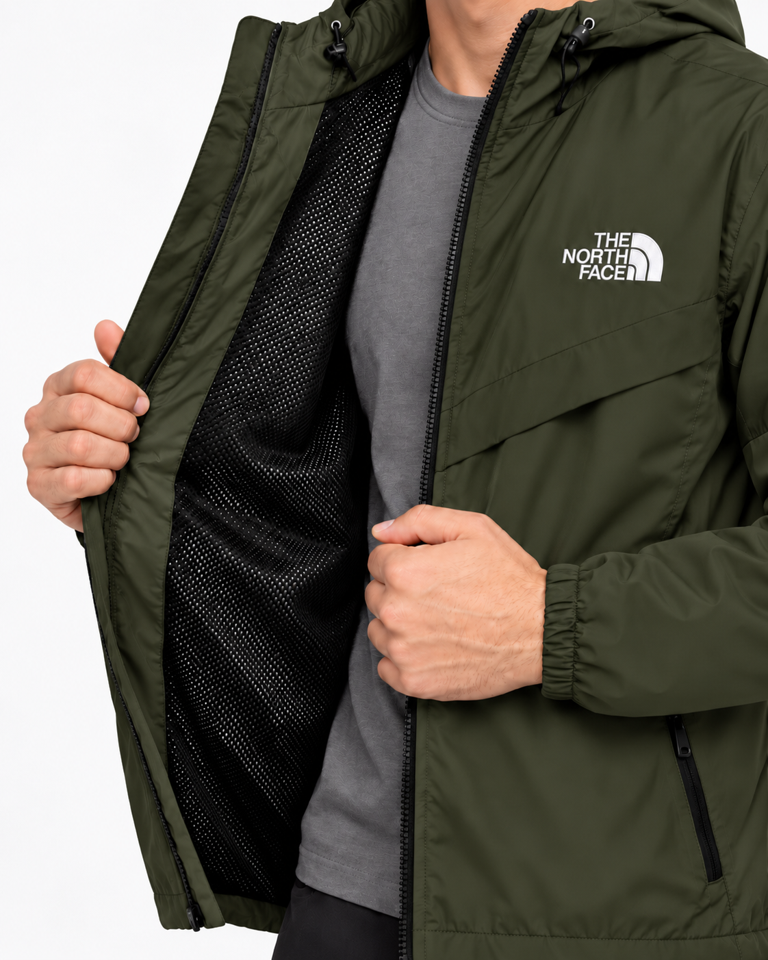 Waterproof Windbreaker Jacket The North Face  – Forest Green(Olive) | Pre Order
