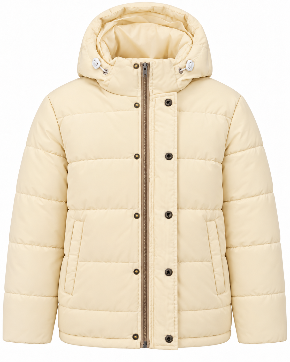 Premium Winter Puffer Jacket Water Proof – Cream