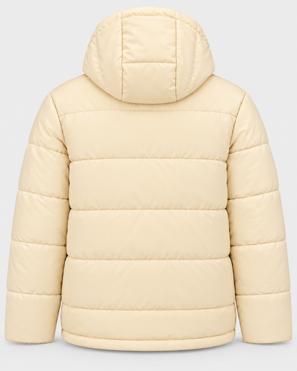 Premium Winter Puffer Jacket Water Proof – Cream