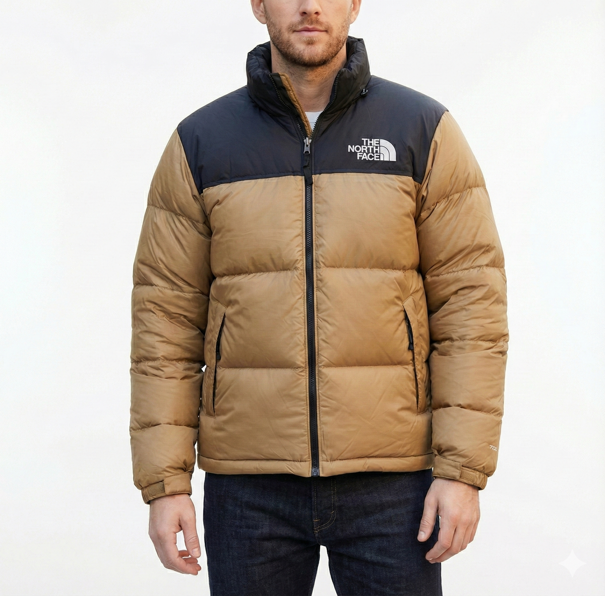 Premium Camel Full Sleeves Puffer Jacket The North Face