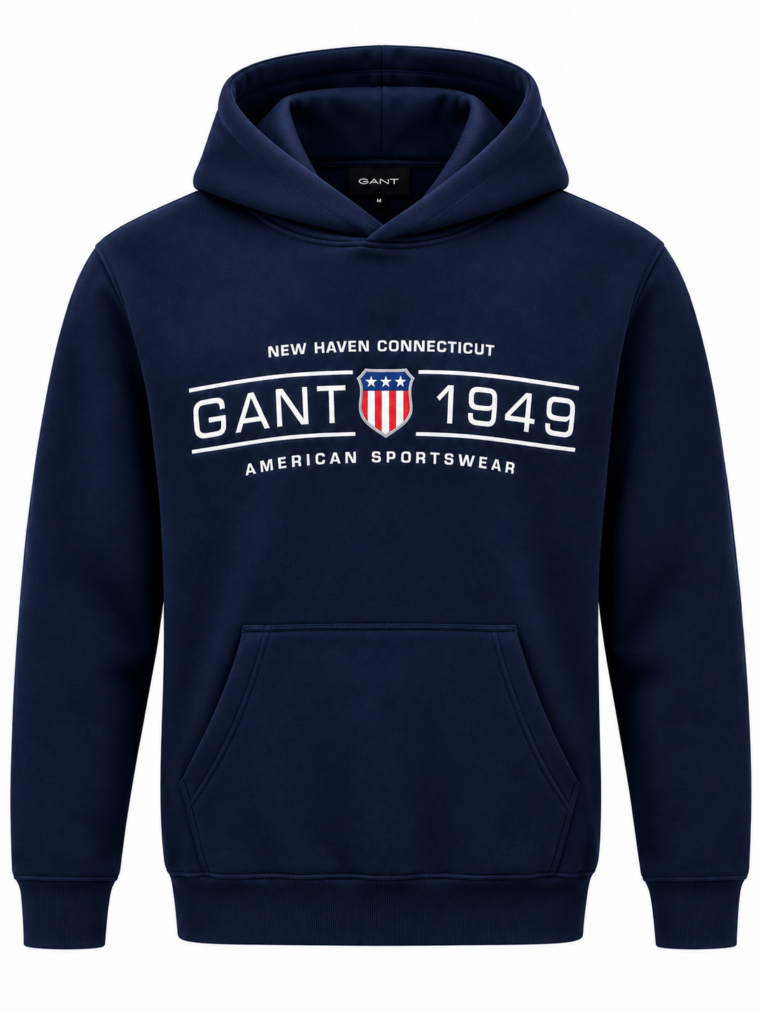 Navy Blue 1949 Graphic Pullover Hoodie – Timeless Casual Comfort