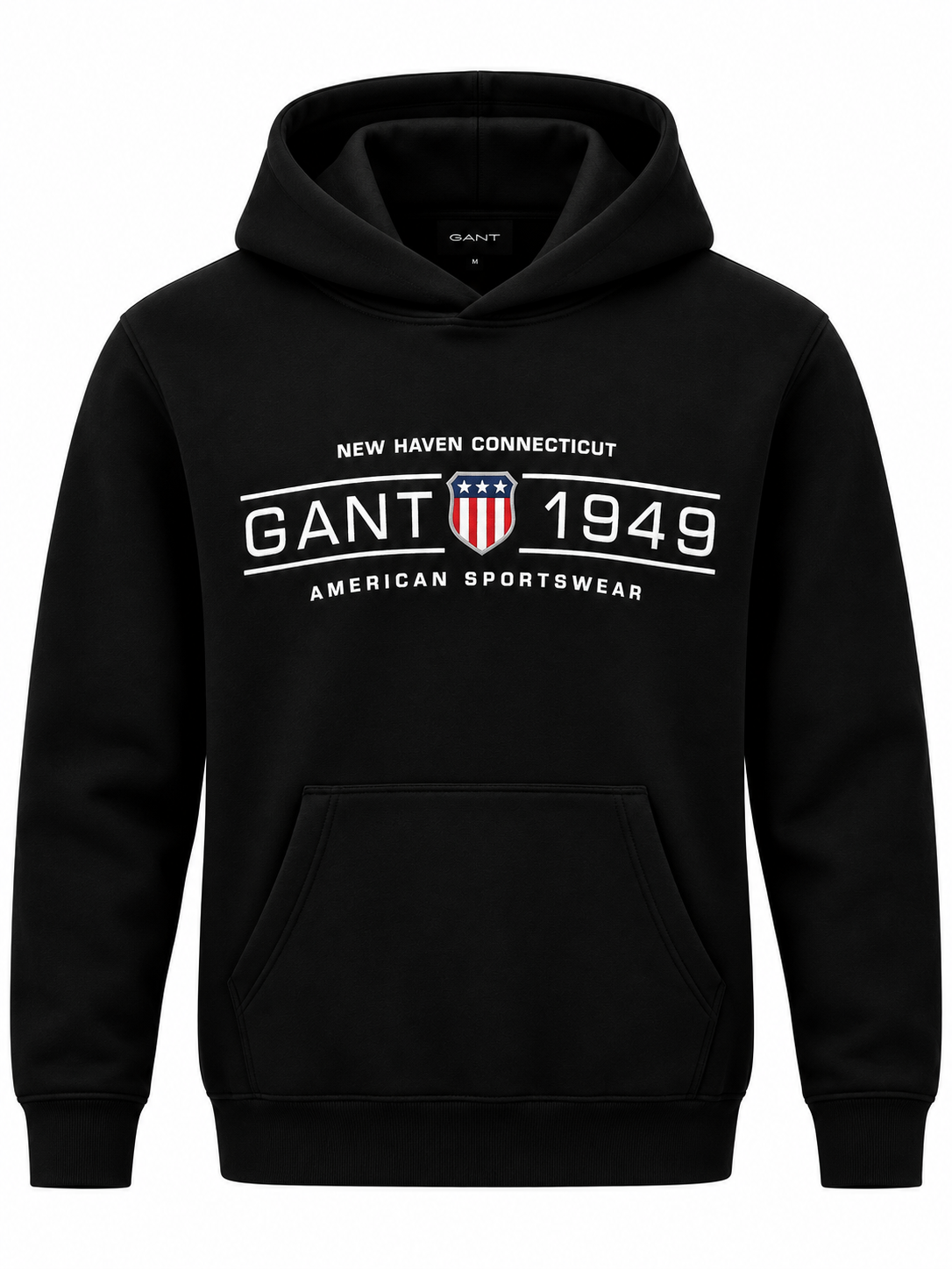 Jet Black 1949 Graphic Pullover Hoodie – Classic American-Inspired Style