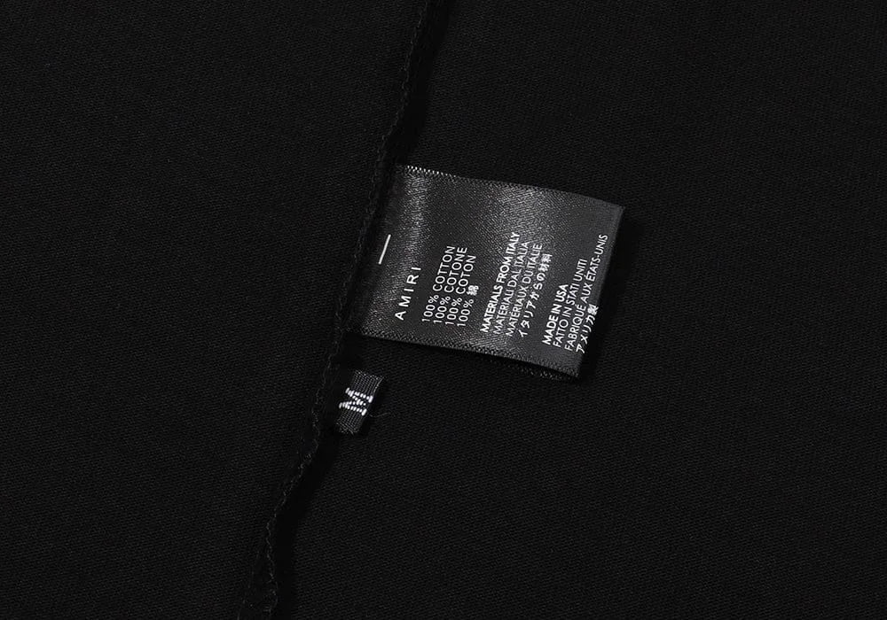 AMIRI Premium Embroidered Logo T-Shirt -  Imported Quality Grey (Pre Order)