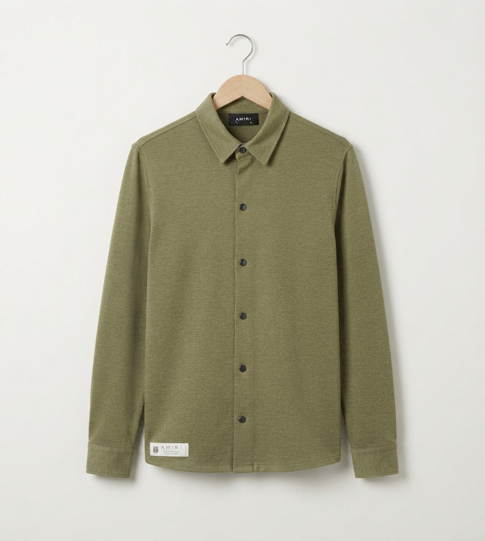 Premium Jersy Full Sleeve Casual Shirt – 340 GSM | Green