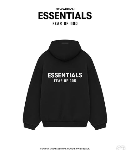 Fear of God Essentials Hoodie Black