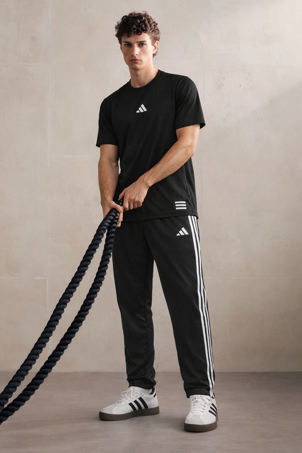Adidas Track Suit Black  – Breathable Gym & Sports Wear