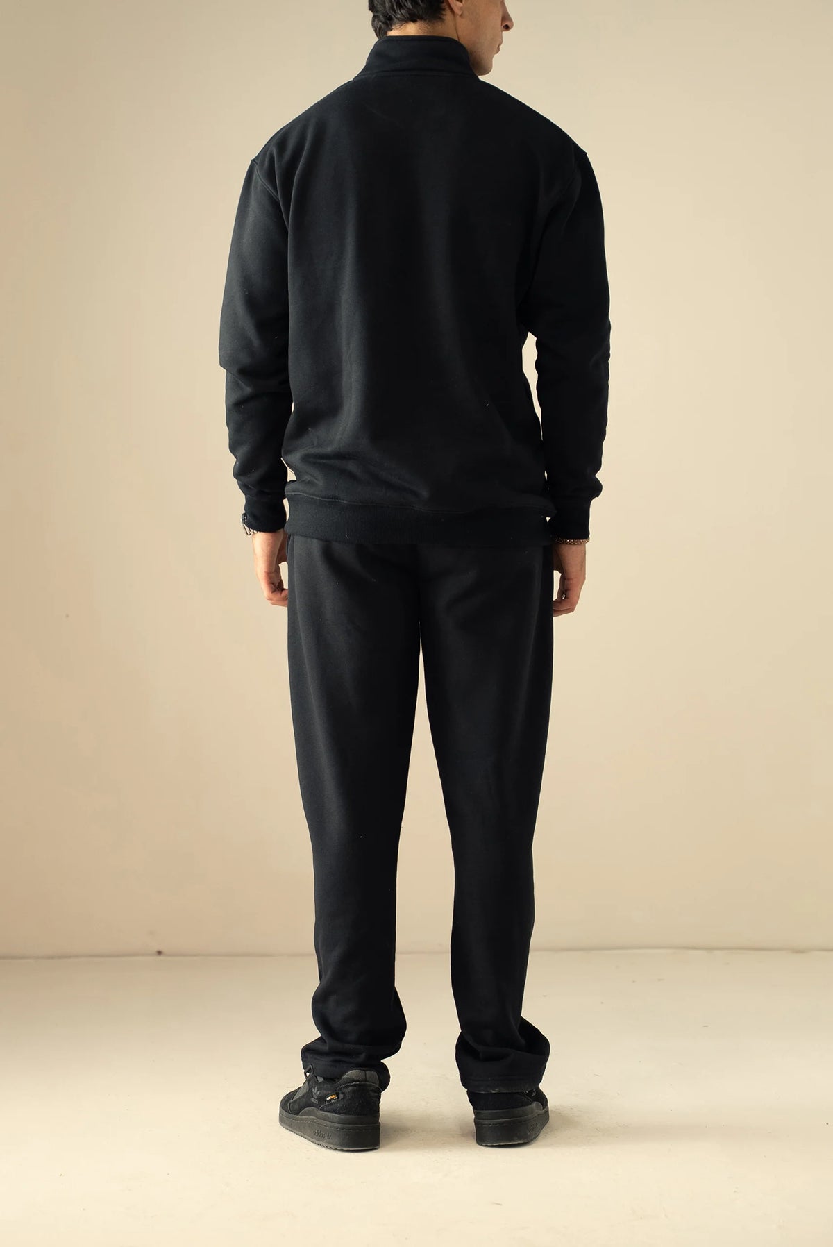 Quarter Zipper Sweatshirt-Black image 6