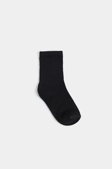Pack of 3 Men’s Crew Socks – Black | 100% Cotton Everyday Comfort