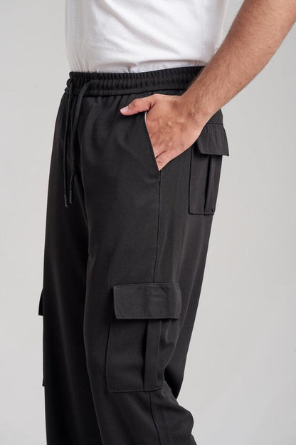 Popcorn Tropical Four-Season Imported Fabric Six-Pocket Trousers