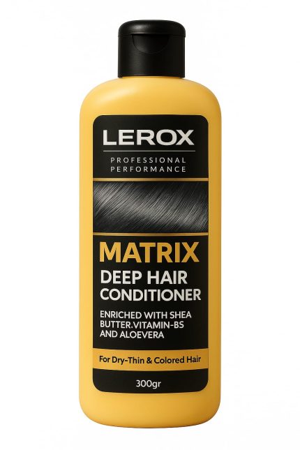 Lerox Matrix Deep Hair Conditioner – Shea Butter, Vitamin B5 & Aloe Vera | For Dry, Thin & Colored Hair (300g)