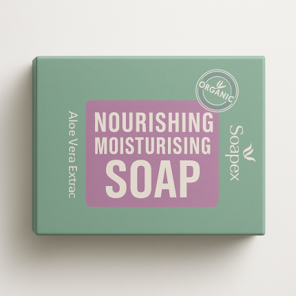 Soapex Aloe Vera Soap - Organic Nourishing & Moisturising Bar (With Aloe Vera Extract)